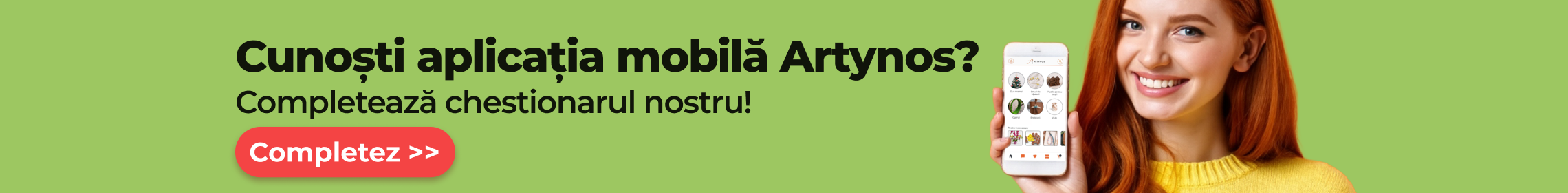 Chestionar pentru utilizatorii aplicației Artynos