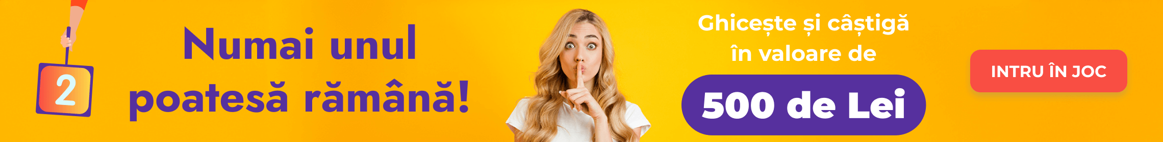NUMAI UNUL POATE SĂ RĂMÂNĂ